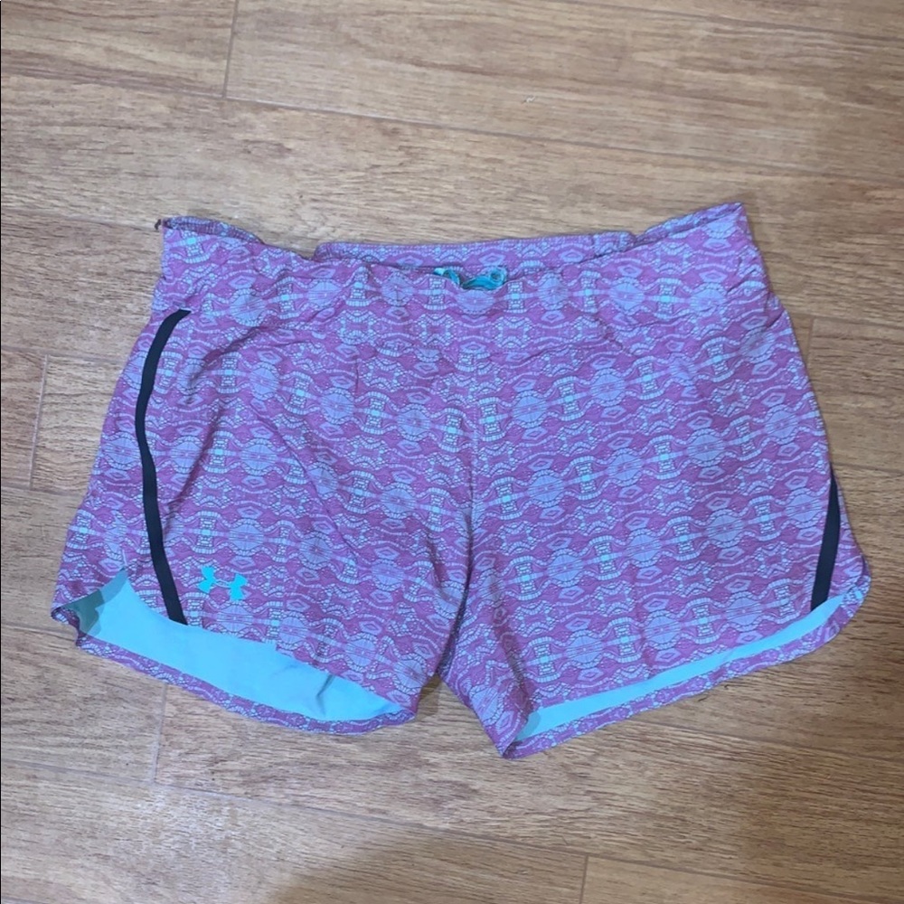 Under Armour shorts Heat Gear light purple and light blue
